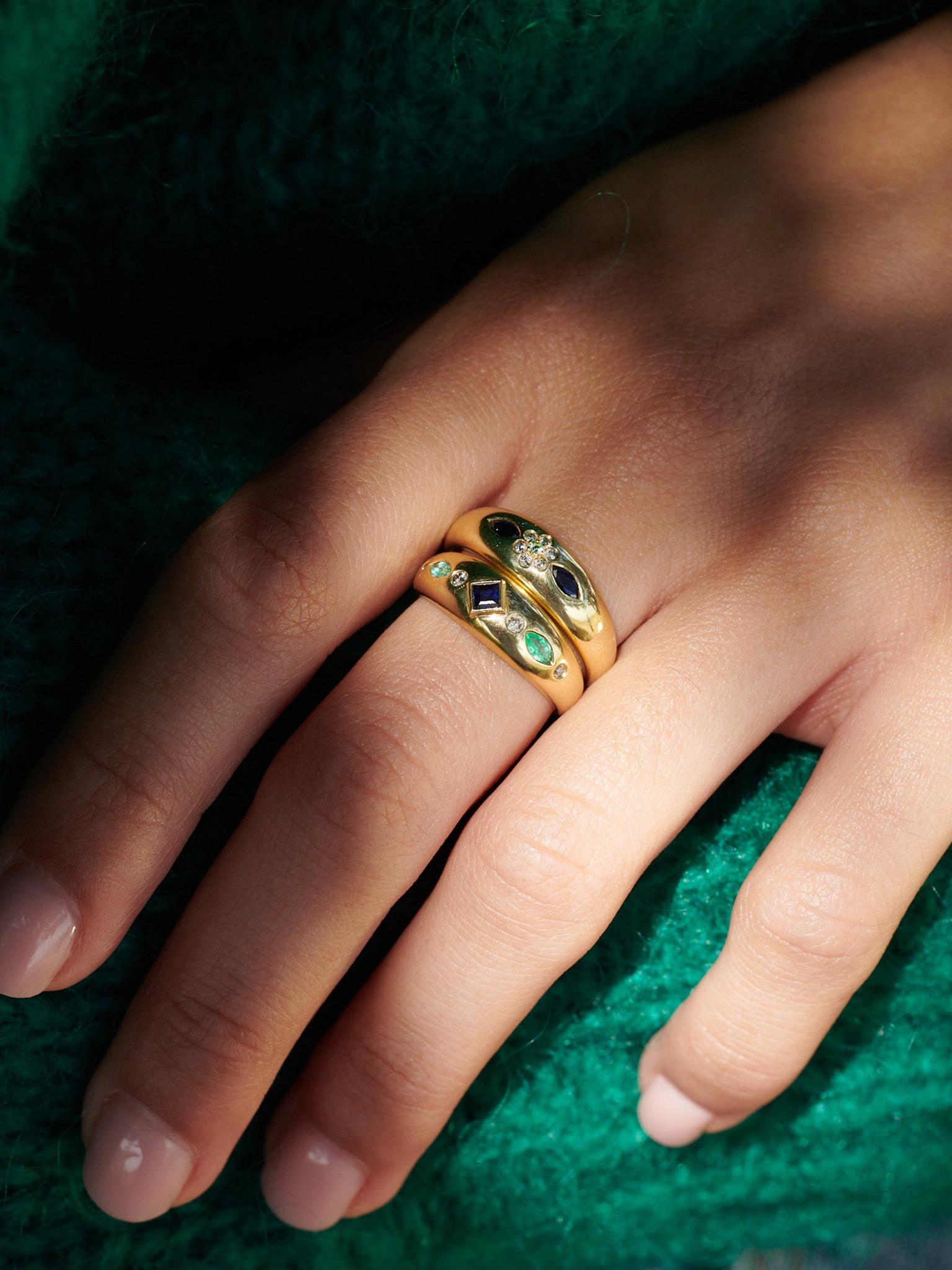 Miniflower Ring 2 Blue